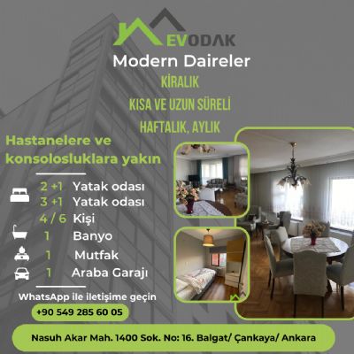 Ankara Aylık Apart Kiralama